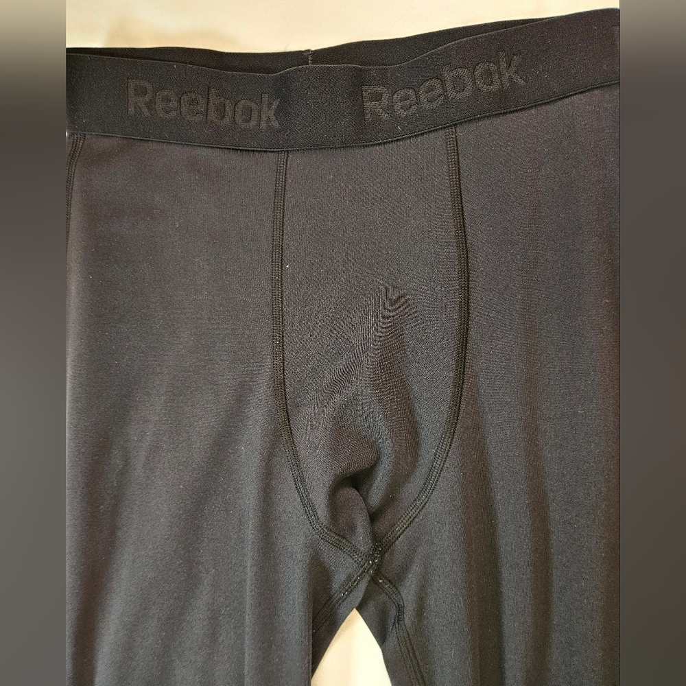 Reebok Mens Black Compression Speedwick Workout Tights Size Large - Picture 6 of 15